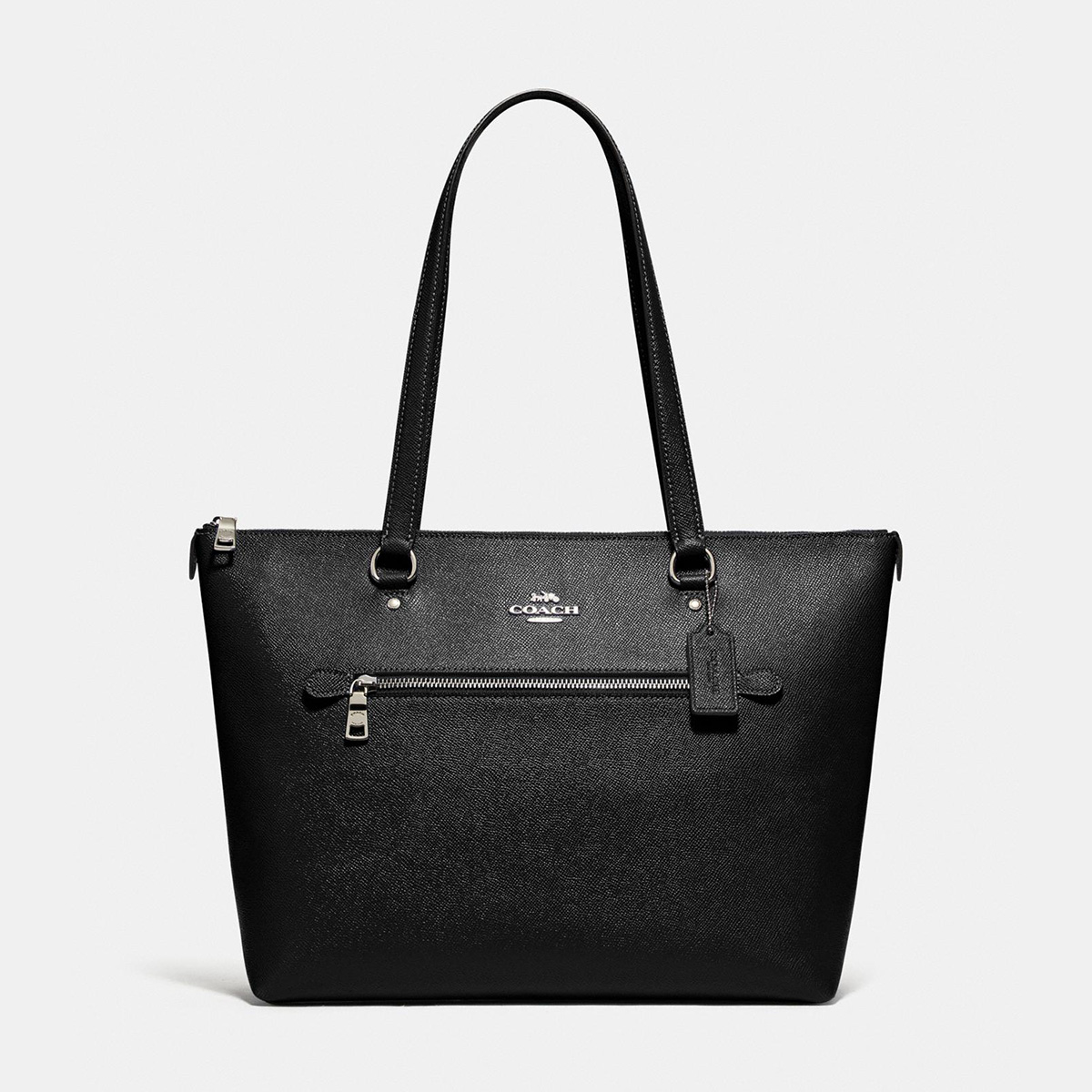 сумка Coach Gallery tote цвет black silver / черный HBGallery01
