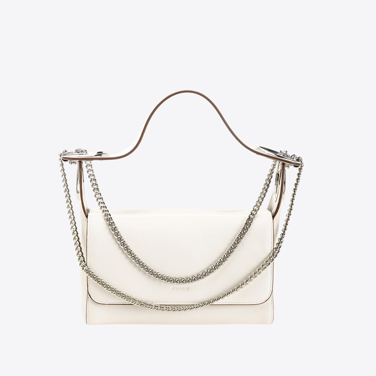 сумка PINKO INFINITY BUBBLES SS21 цвет WHITE + WHITE SILVER / белый HBINFINITY02