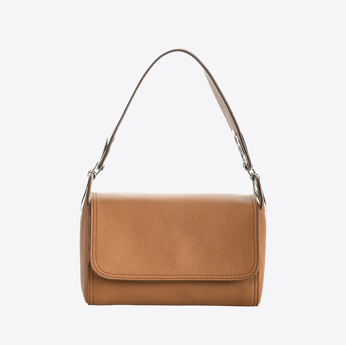 сумка PINKO INFINITY BUBBLES SS21 цвет COGNAC SILVER / коньяк HBINFINITY01