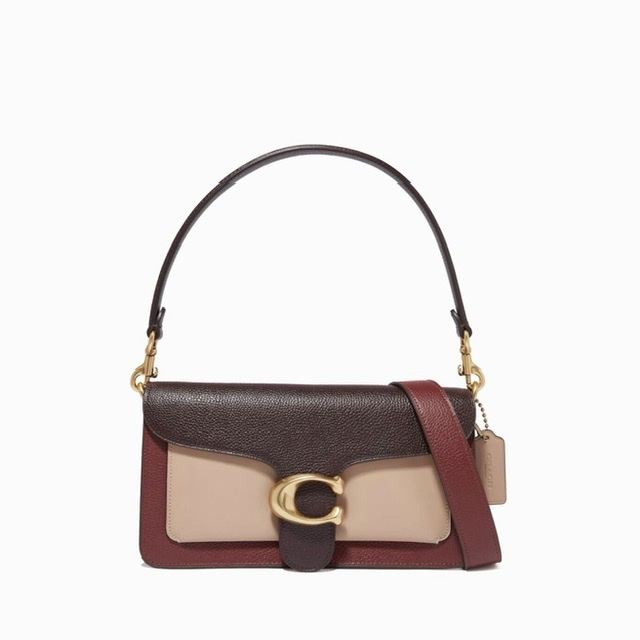 сумка COACH TABBY Shoulder Bag 26 цвет Wine multi / бордо + беж HBTabby2607