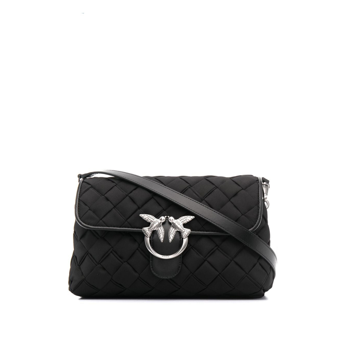 сумка PINKO CLASSIC PUFF RECYCLED NYLON SS’21 цвет NERO LIMOUSINE / черный HBPUFF37M