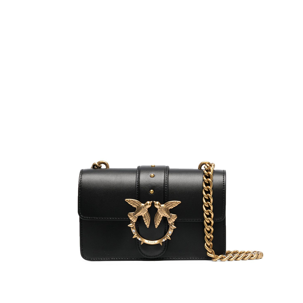 сумка PINKO MINI LOVE BAG ICON JEWEL AW21/22 цвет LIMOUSINE BLACK / черный HBICONAW212201S