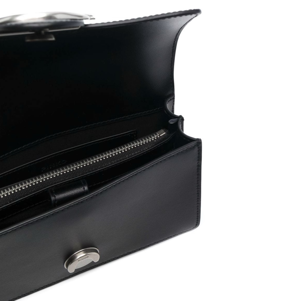сумка PINKO MINI LOVE SIMPLY AW21/22 цвет LIMOUSINE BLACK SILVER / Черный HBSIMPLY19S