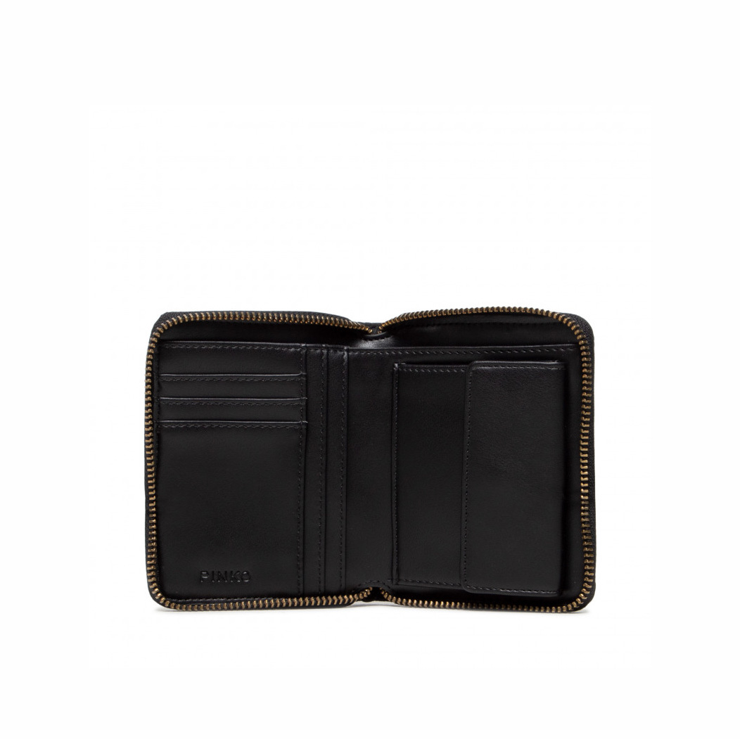 кошелек PINKO ZIP-AROUND WALLET AW21/22 цвет LIMOUSINE BLACK / Черный PINKOWALLET01S