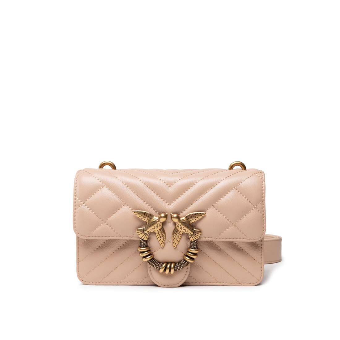 сумка PINKO MINI LOVE ICON QUILT AW’21/22 цвет BEIGE / Беж HBICONAW212206S