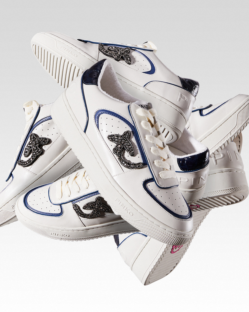 кеды BROOK 2 LOW TRAINERS STONES IVORY/BLUE / молочный с голубым SHBROOK01