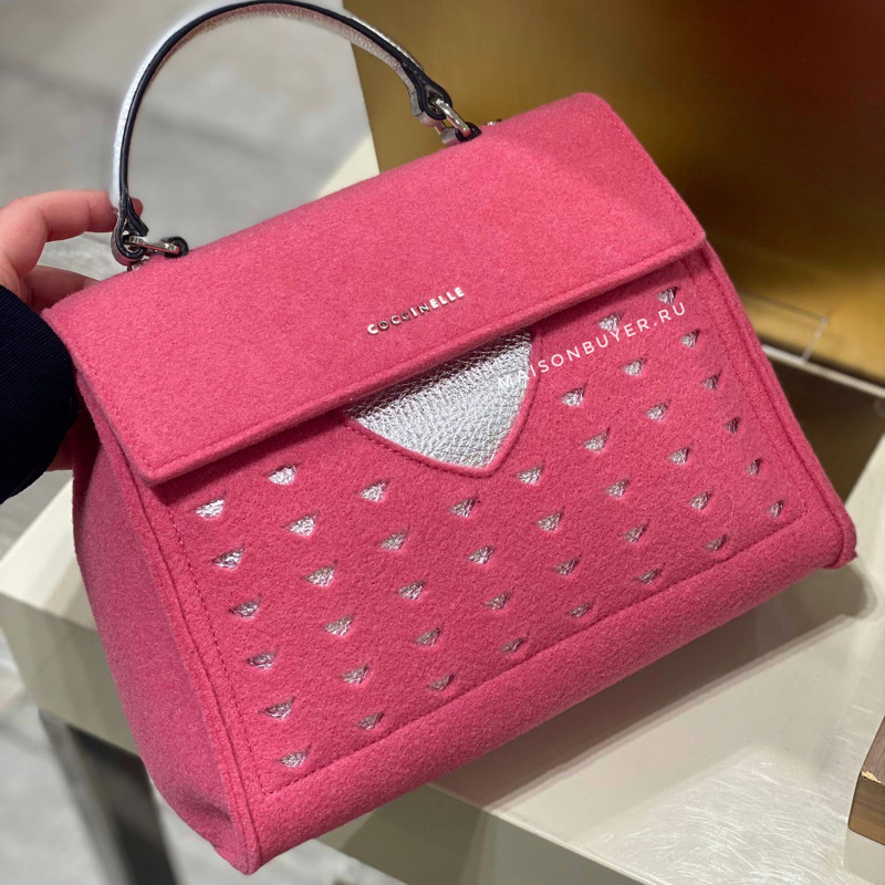 сумка COCCINELLE B14 MEDIUM цвет Hibiscus / Silver HBB1440M