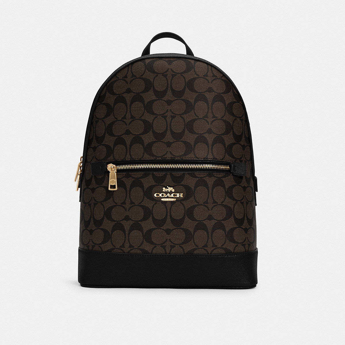 рюкзак COACH Kenley In Signature Canvas цвет Brown Black BPKenley02