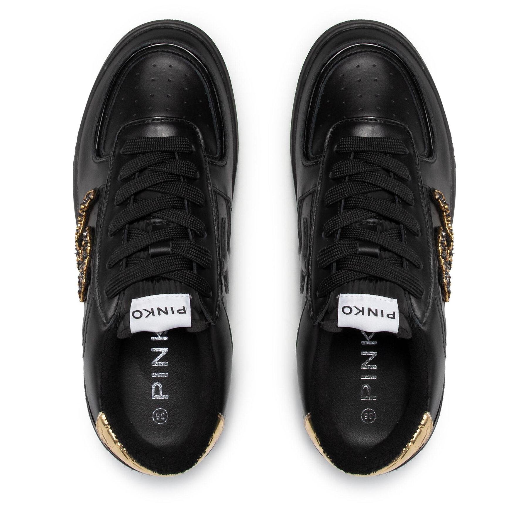 кеды PINKO BROOK 3 BASKET SNEAKER Black / Черный SHBROOK04