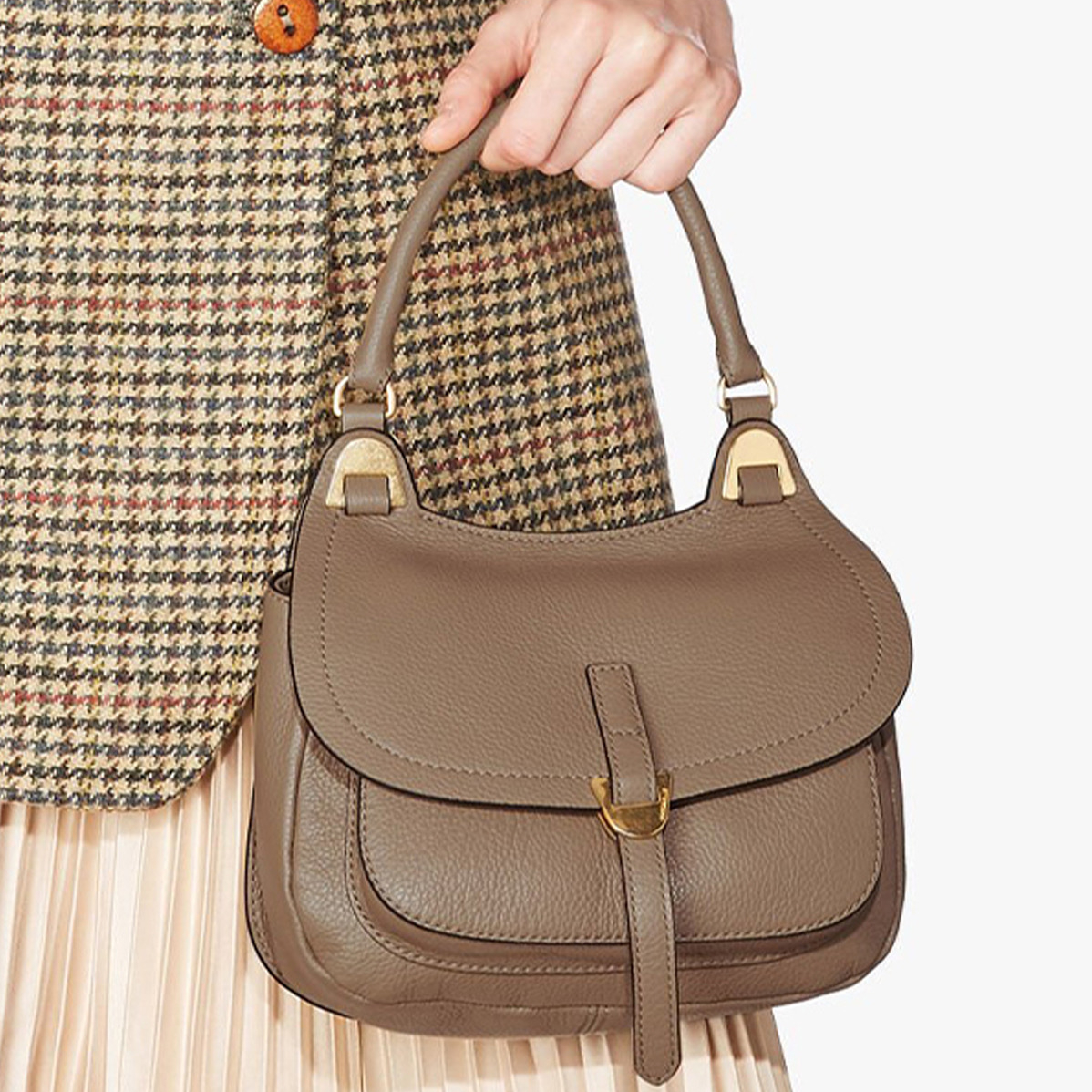 сумка COCCINELLE FAUVE Mini цвет Taupe / серо-беж COFAUVE08S