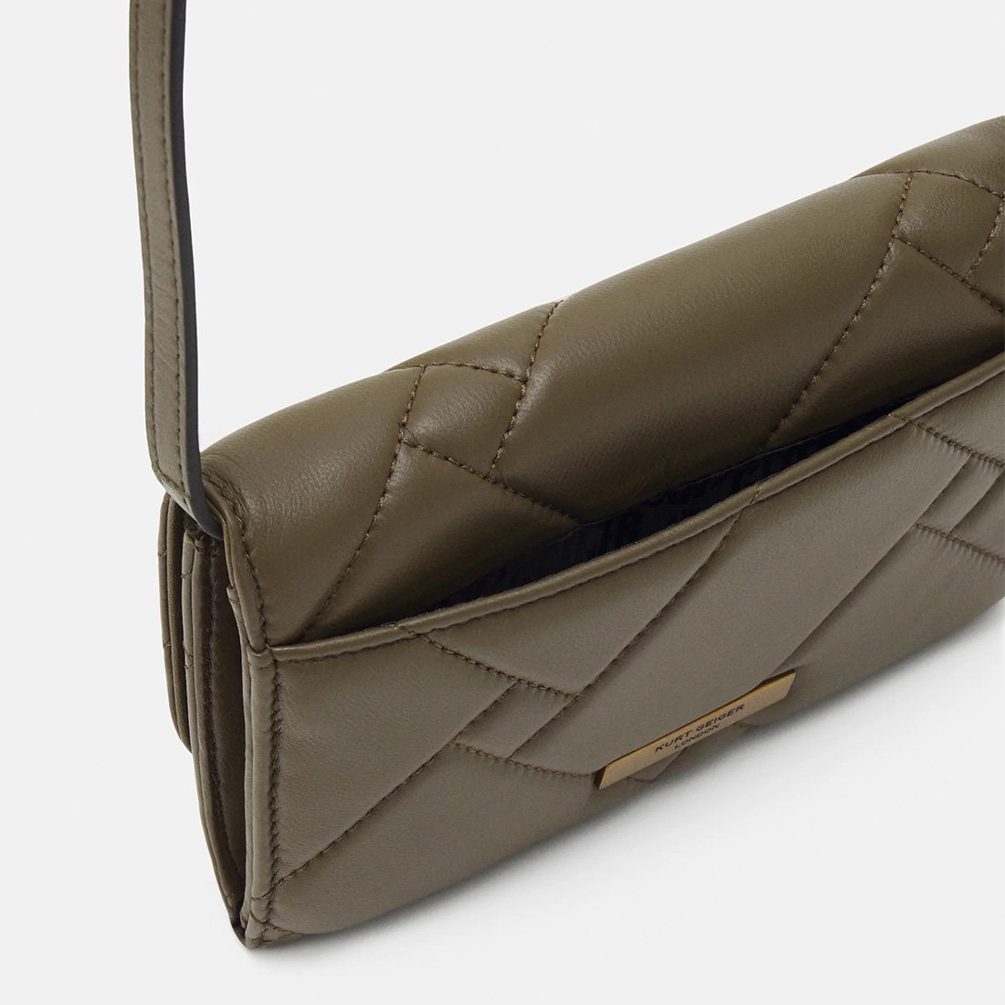 сумка KURT GEIGER KENSINGTON WALLET цвет Olive / Оливковый KGKensingtonS02W