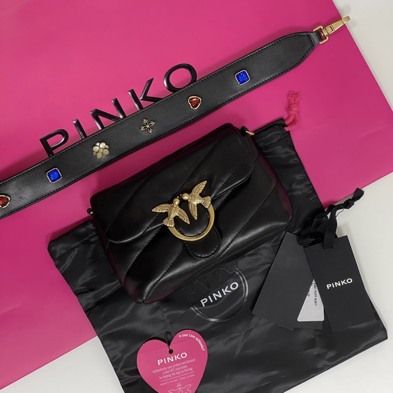 сумка PINKO BABY PUFF SHOULDER BAG SS22 Black PIPUFFSS2201B