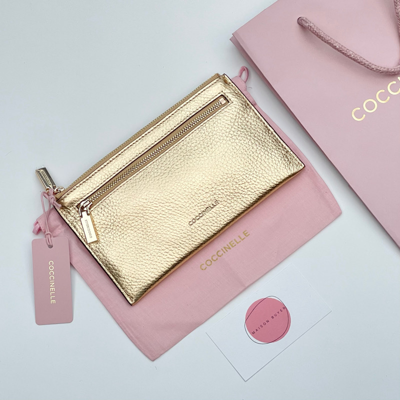 органайзер для документов COCCINELLE POCHETTE GRAINED LEATHER Golden COPOCHETTE75