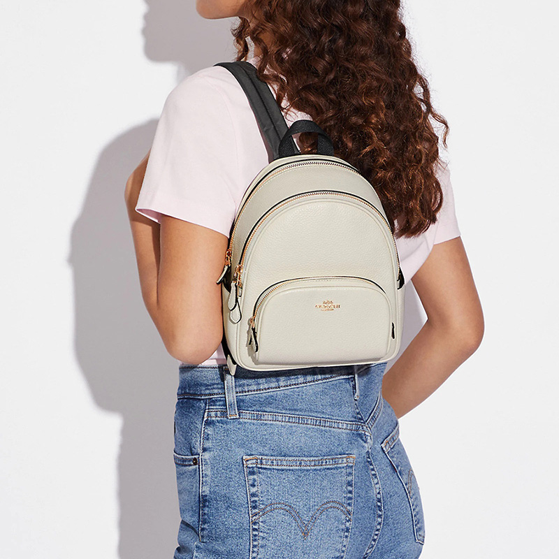 COACH MINI COURT BACKPACK Gold/Chalk