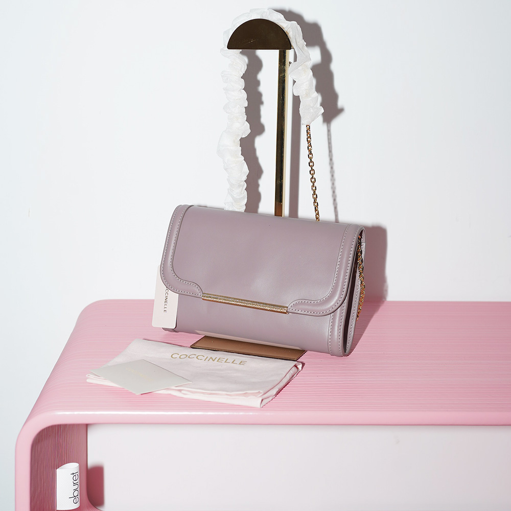 СУМКА-КЛАТЧ COCCINELLE WYRNA CHAIN CLUTCH Anemone / Серо-лиловый M00040