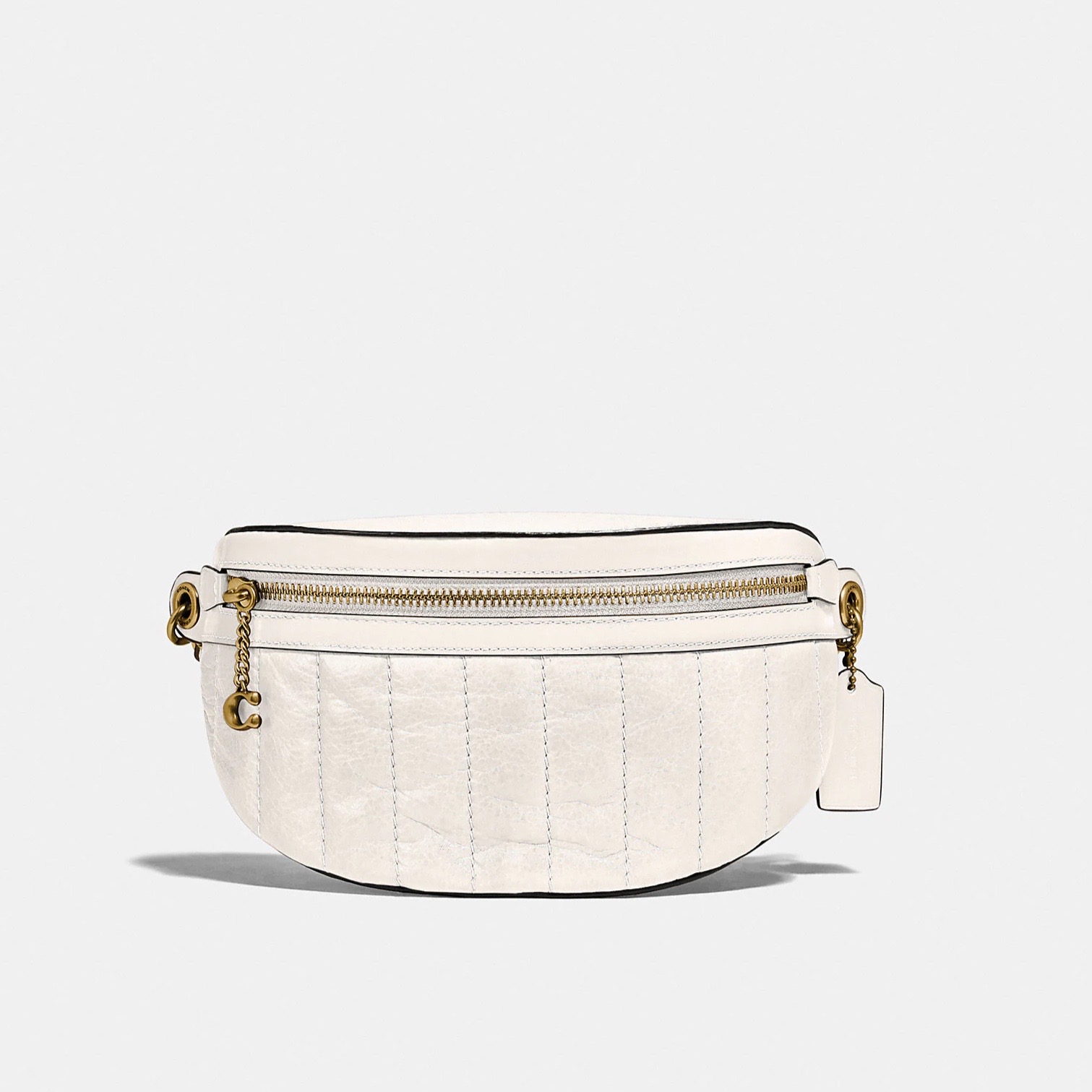 COACH CHAIN BELT BAG Brass/Chalk