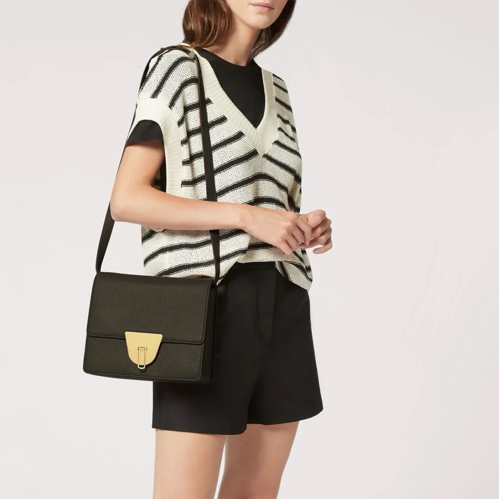 COCCINELLE NICO CROSSBODY Bark / Темный серо-зеленый M00045