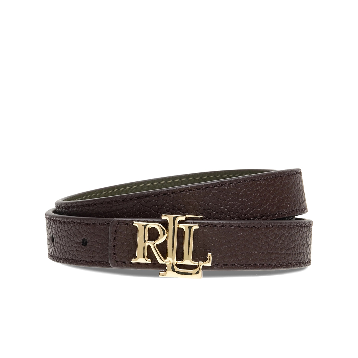 RALPH LAUREN BELT 2 CM CHESTNUT BROWN/CL Коричневый/Хаки M00125