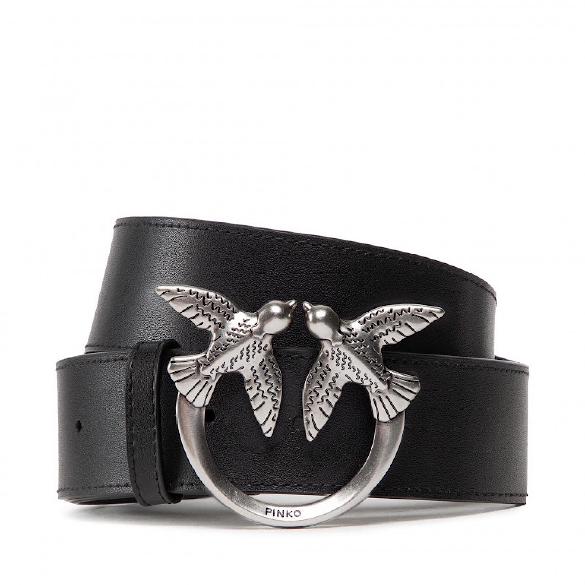 РЕМЕНЬ PINKO LOVE BIRDS BELT 4 СМ Black / Черный M00662