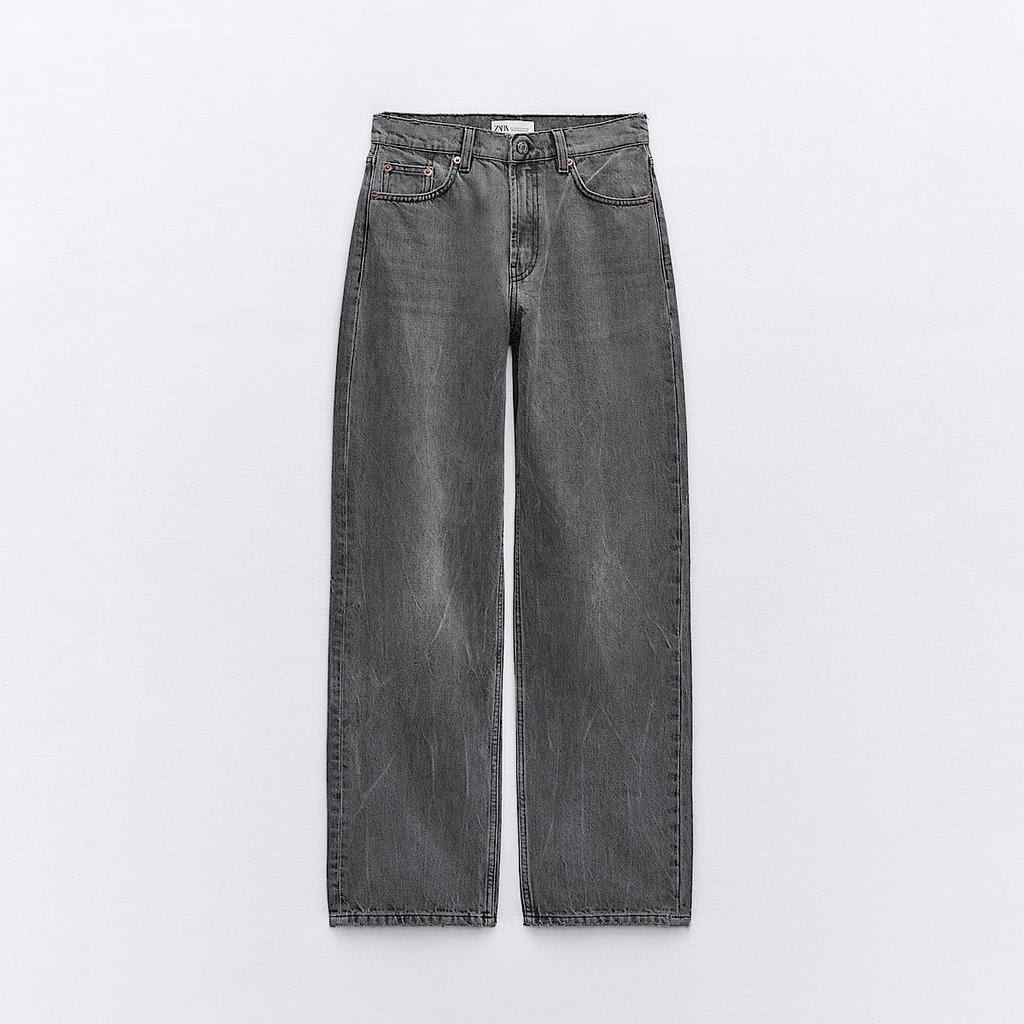ДЖИНСЫ ZARA GIRLFRIEND ЦВЕТ ANTHRACITE GREY / СЕРЫЙ M00497