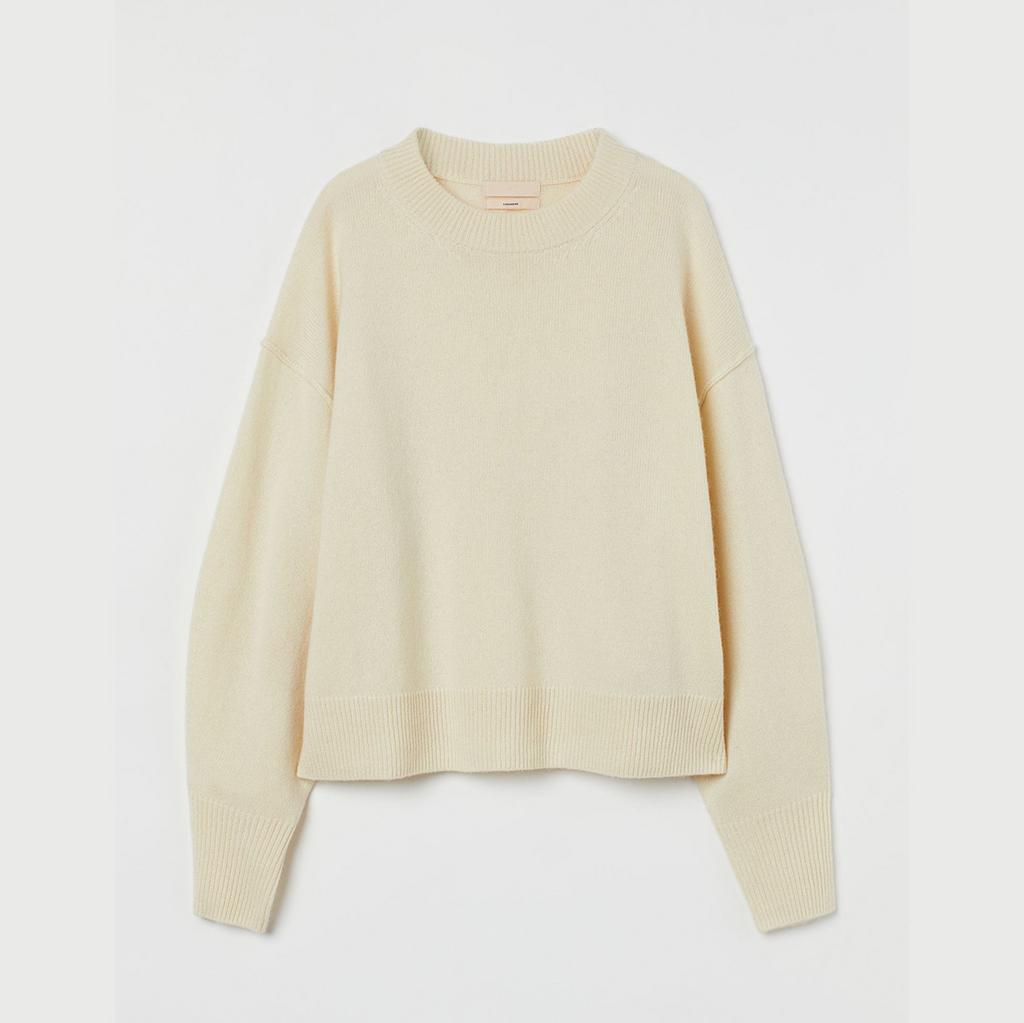 КАШЕМИРОВЫЙ ДЖЕМПЕР H&M PREMIUM SELECTION Cream / Кремовый M00187