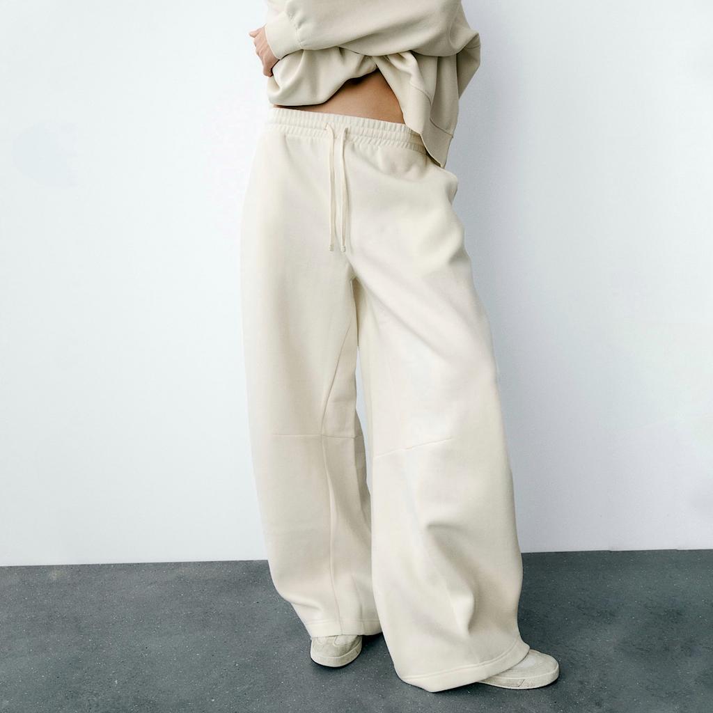 ДЖОГГЕРЫ ZARA PLUSH JOGGERS ЦВЕТ ECRU / МОЛОЧНЫЙ M00462