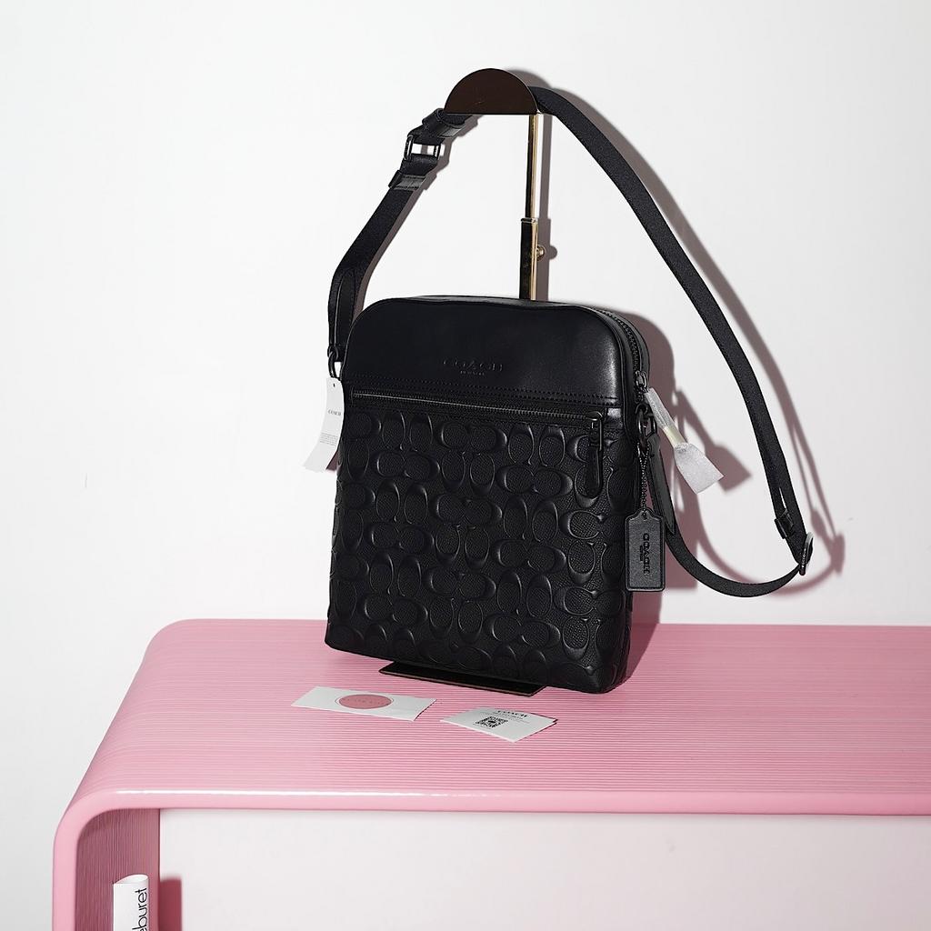 COACH HOUSTON IN SIGNATURE LEATHER цвет Black / Черный M00727