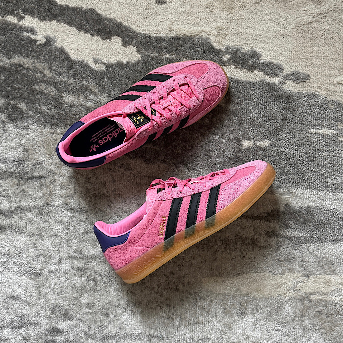ADIDAS ORIGINALS GAZELLE INDOOR bliss pink/core black/collegiate purple IE7002 M00779