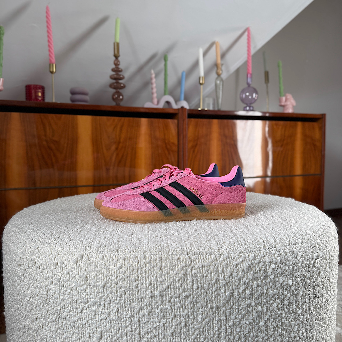 ADIDAS ORIGINALS GAZELLE INDOOR bliss pink/core black/collegiate purple IE7002 M00779