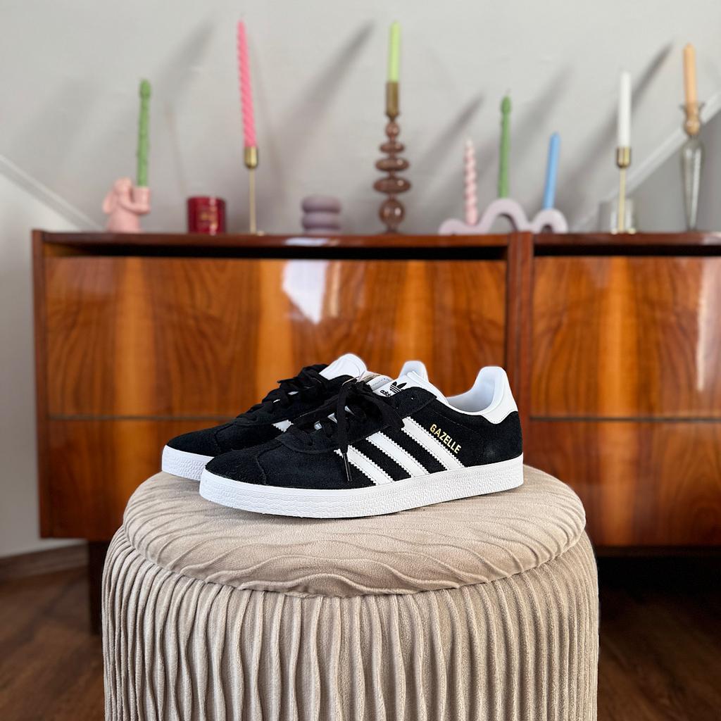 ADIDAS ORIGINALS GAZELLE Core Black / White / Gold Metallic M00716