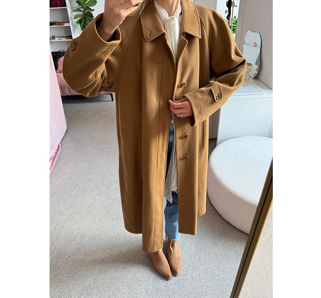 ВИНТАЖНОЕ КАШЕМИРОВОЕ ПАЛЬТО BLICKER L