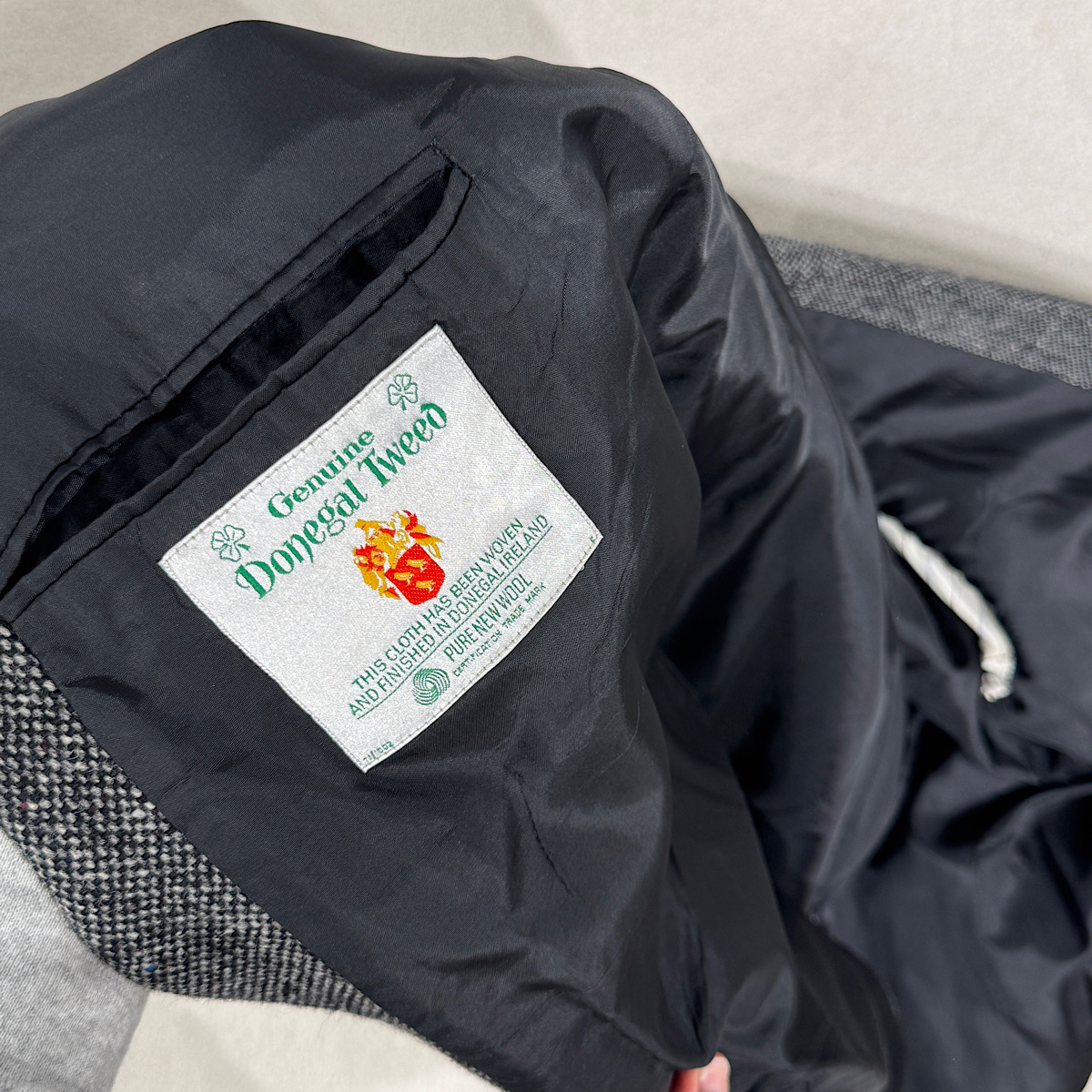 АНГЛИЙСКИЙ ТВИДОВЫЙ ПИДЖАК ST MICHAEL цвет СЕРЫЙ V00016