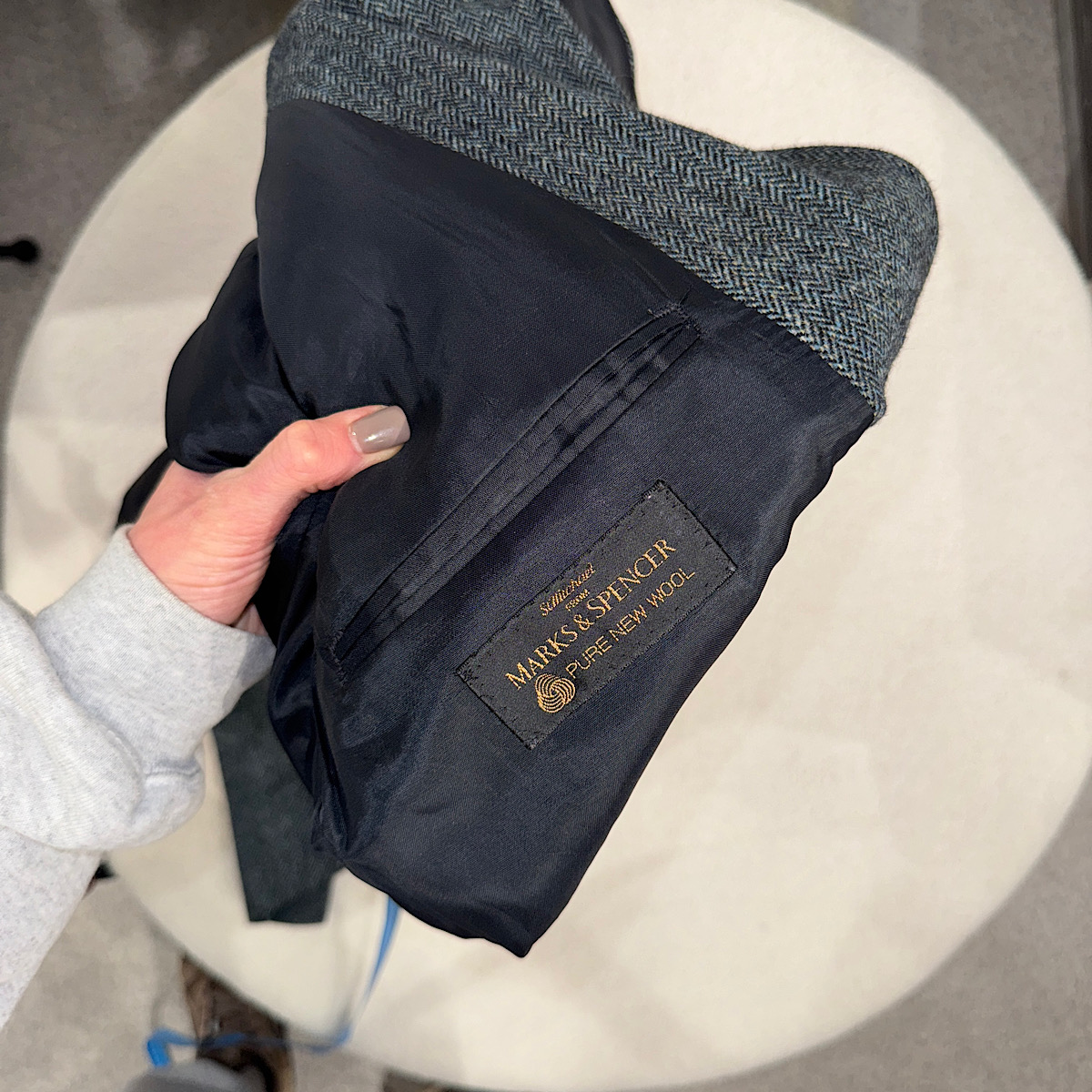 ВИНТАЖНЫЙ ТВИДОВЫЙ ПИДЖАК MARKS & SPENCER V00015