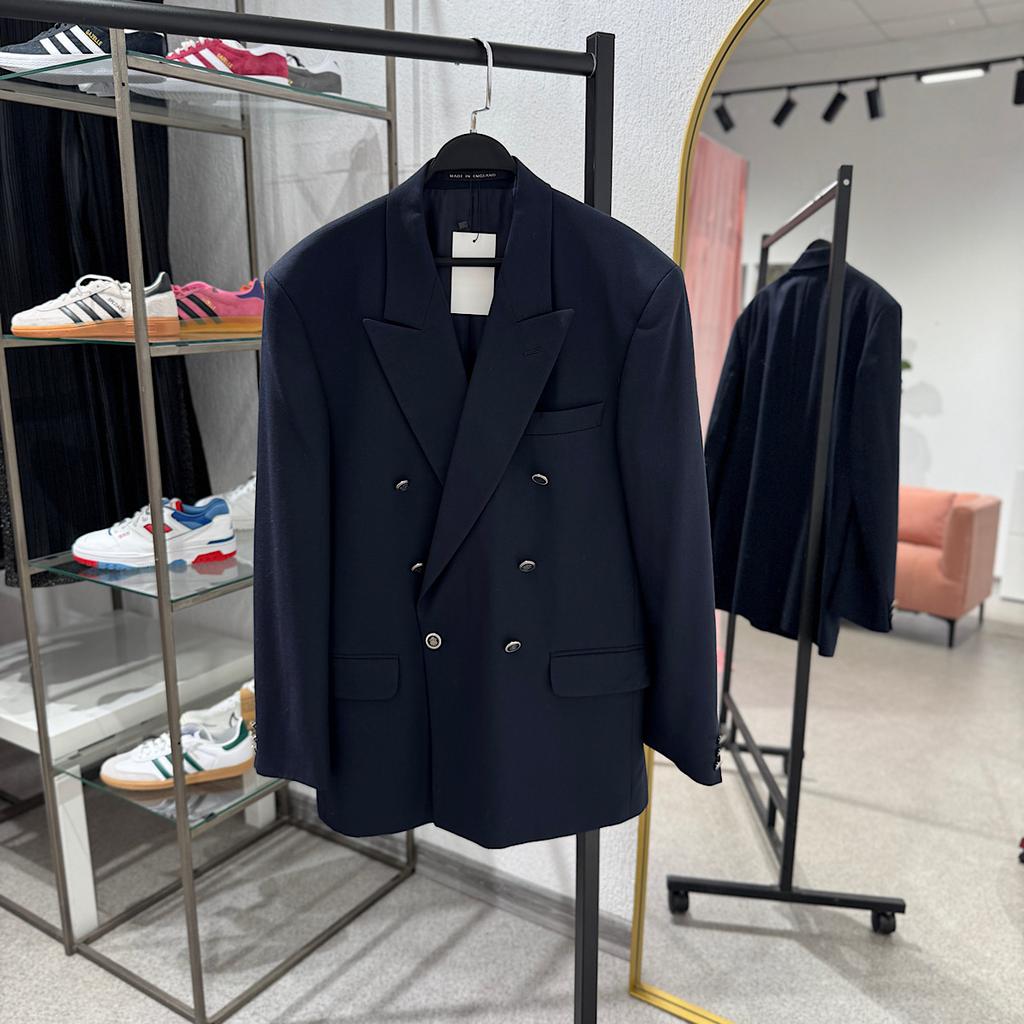 ВИНТАЖНЫЙ ДВУБОРТНЫЙ ПИДЖАК С СЕРЕБРЯНЫМИ ПУГОВИЦАМИ ELSON Р-Р 48 (M) V00009