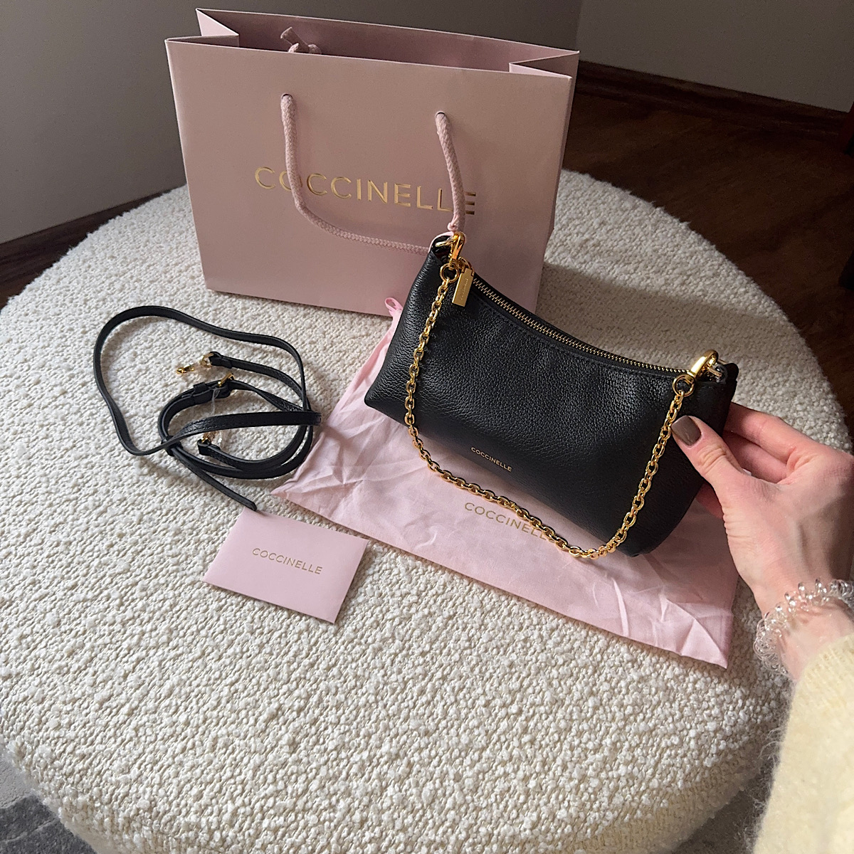 COCCINELLE AURA MINI Noir / Черный M00789