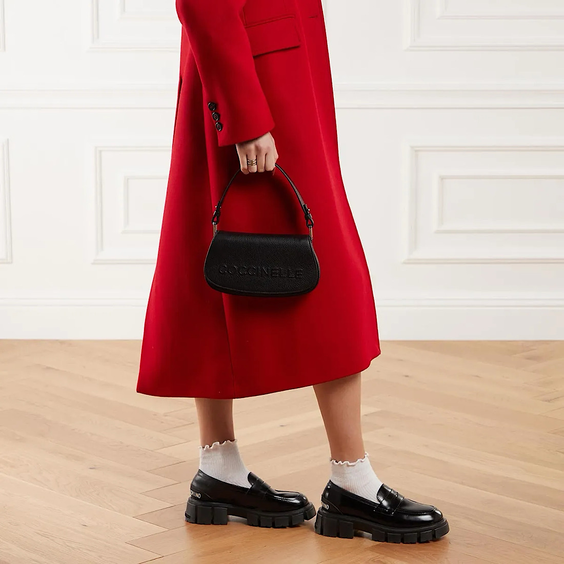 СУМКА COCCINELLE  MYRTHA MAXI LOG Noir / Черный M00791