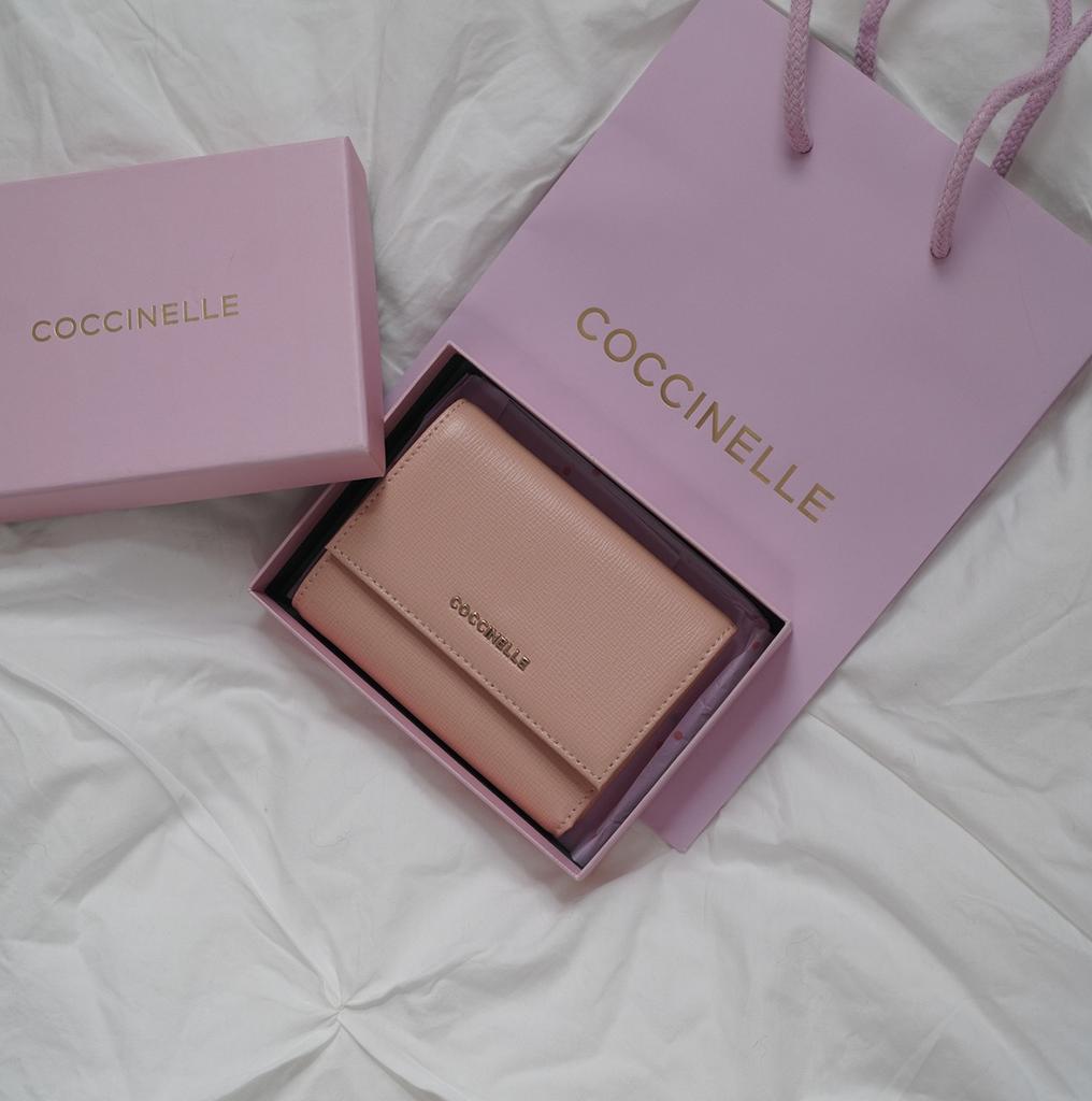 КОШЕЛЕК COCCINELLE METALLIC TEXTURED WALLET SAFFIANO CALFSKIN Rose / Роза M00117