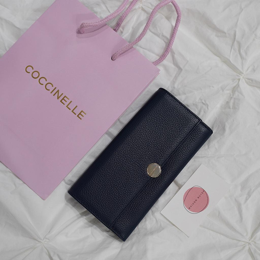 БОЛЬШОЙ КОШЕЛЕК COCCINELLE LARGE FLAP WALLET цвет Navy blue / Синий M00675