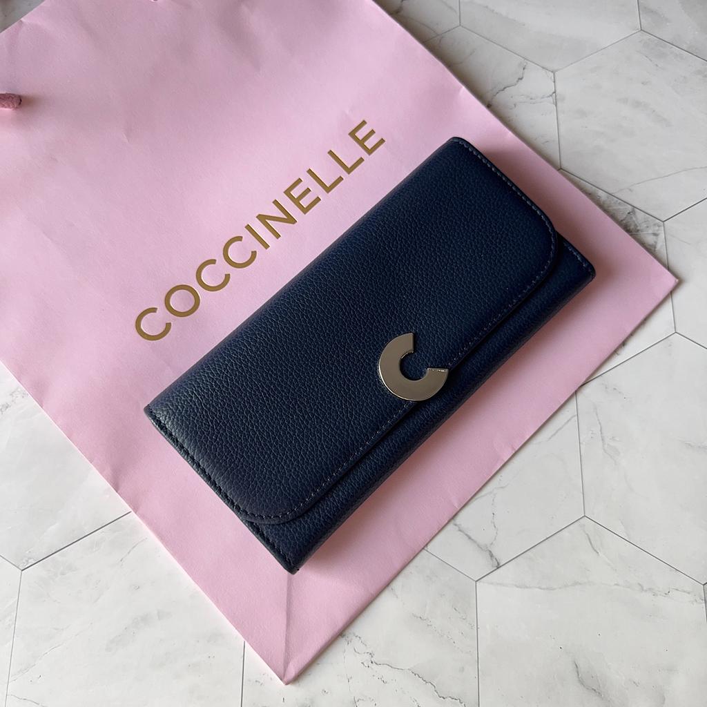 БОЛЬШОЙ КОШЕЛЕК COCCINELLE LARGE FLAP WALLET цвет Navy blue / Синий M00676