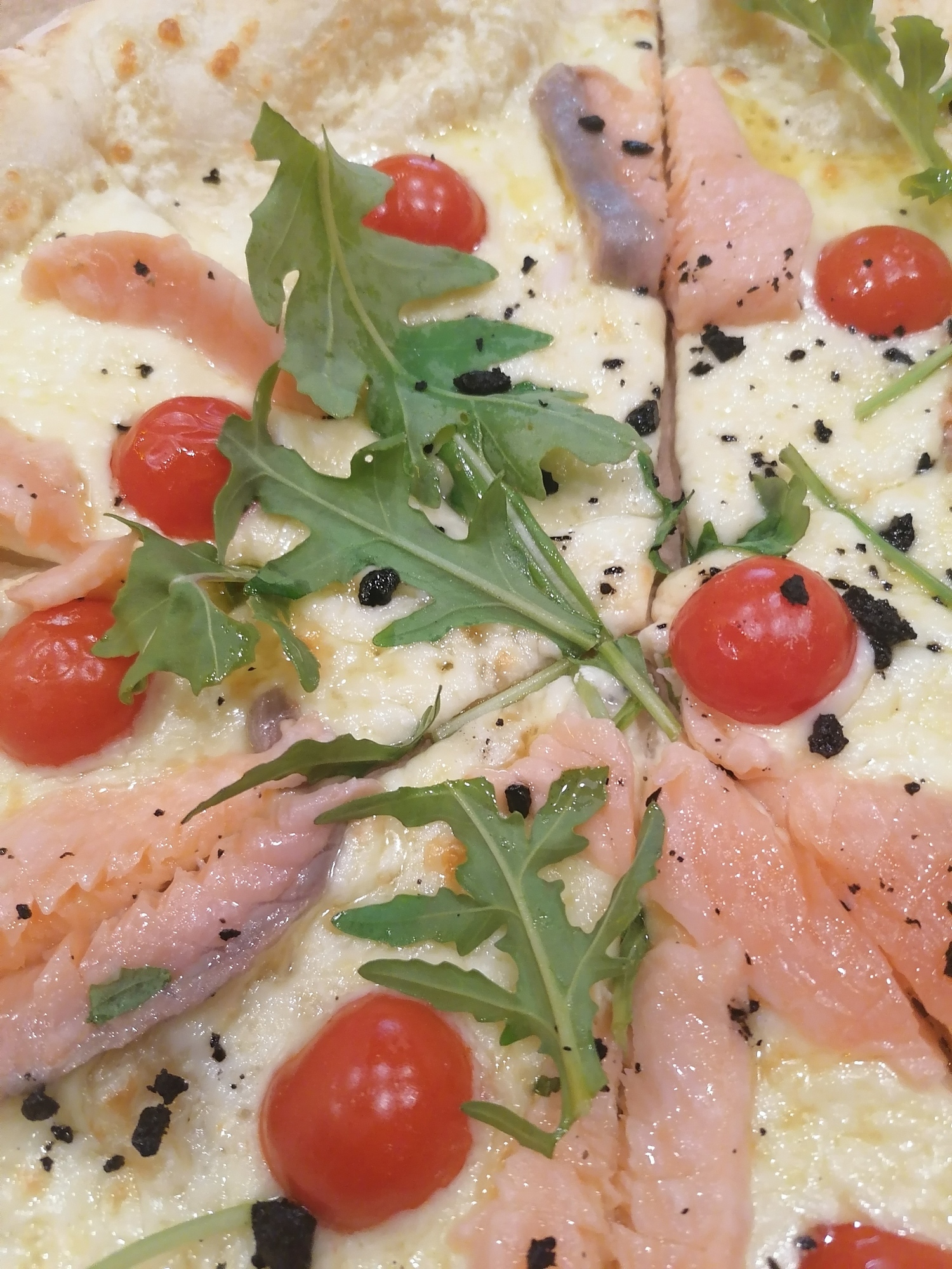 Пицца с семгой