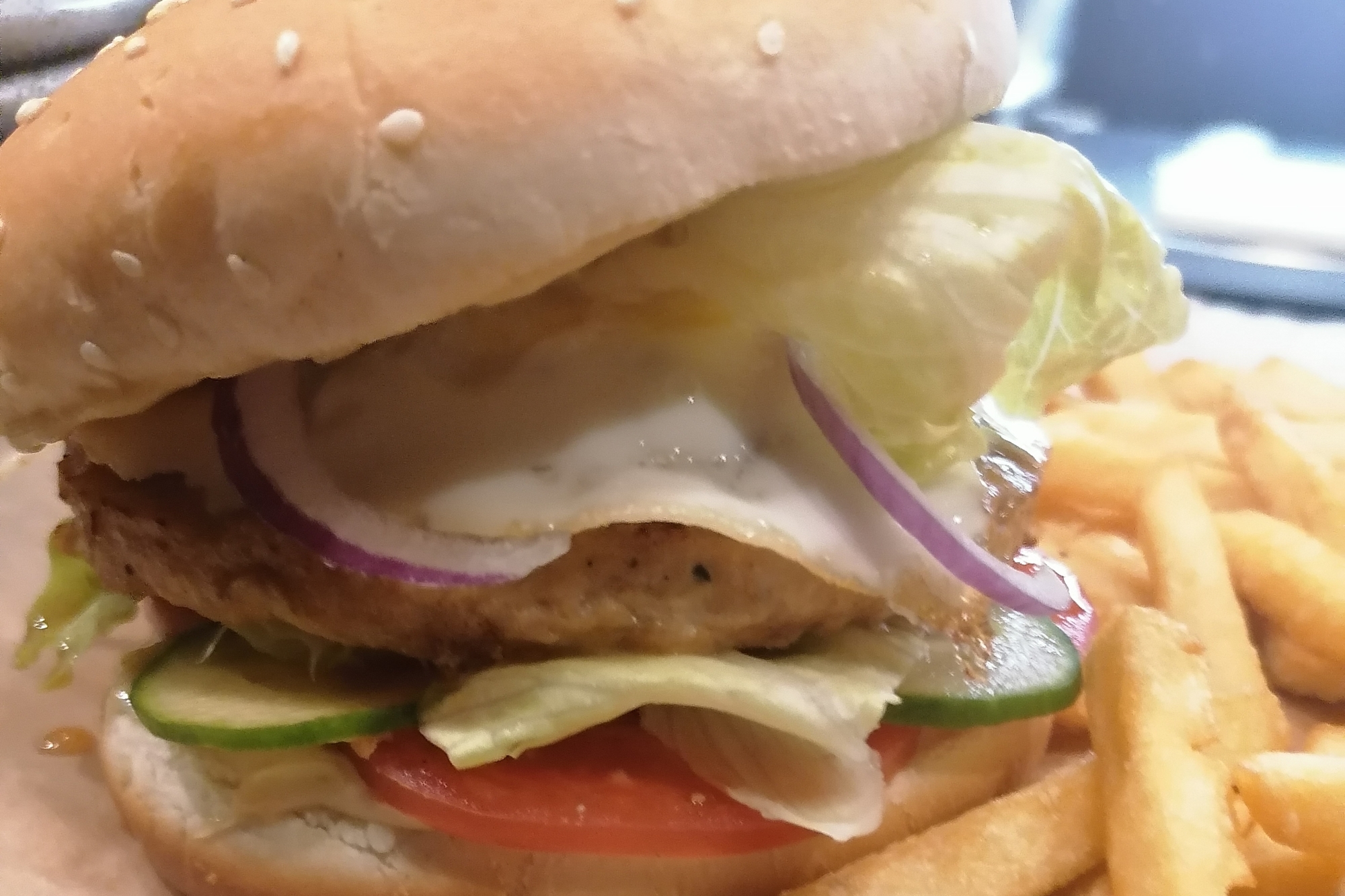 Белый бургер