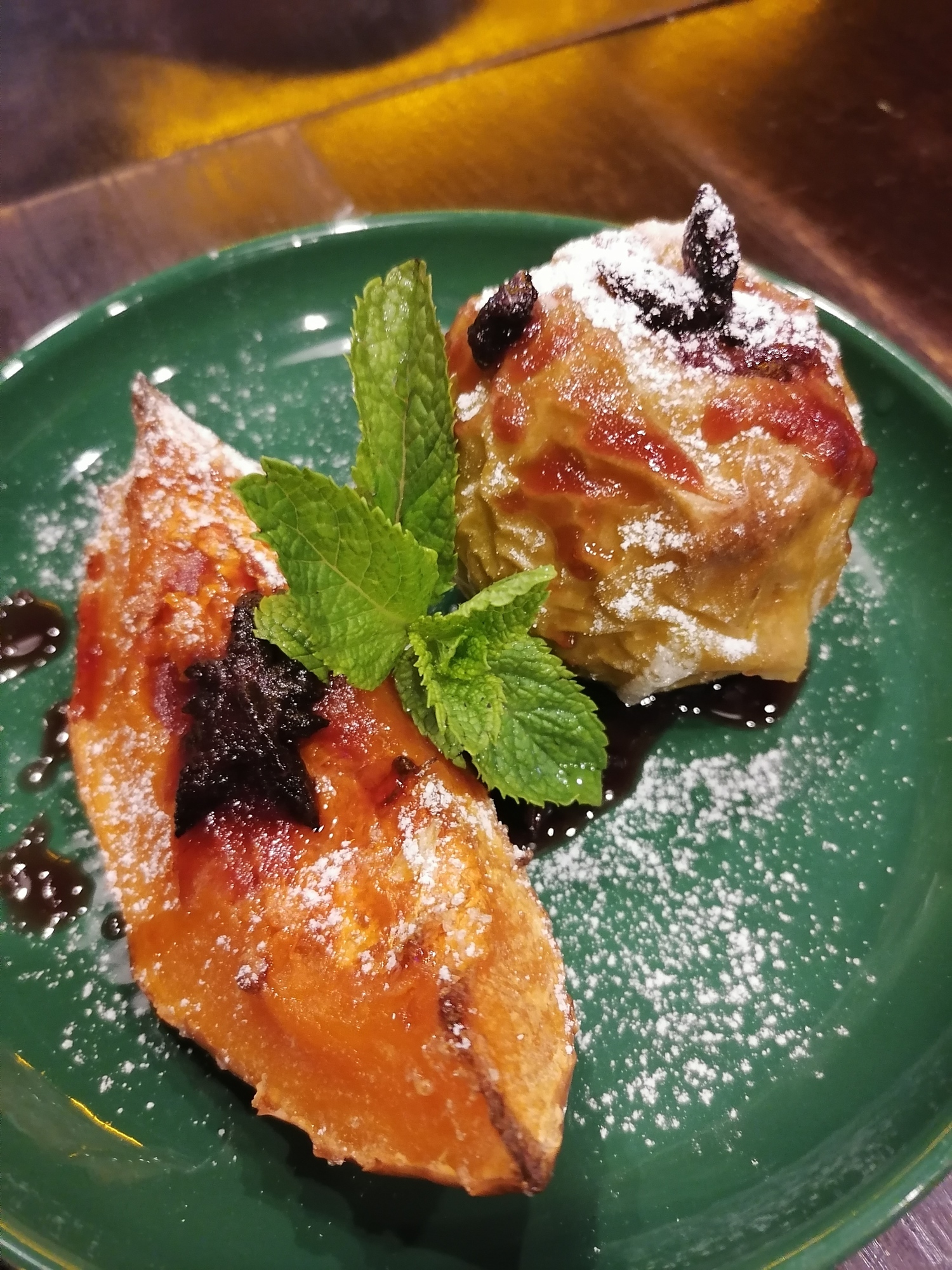 Яблоко и тыква запеченые