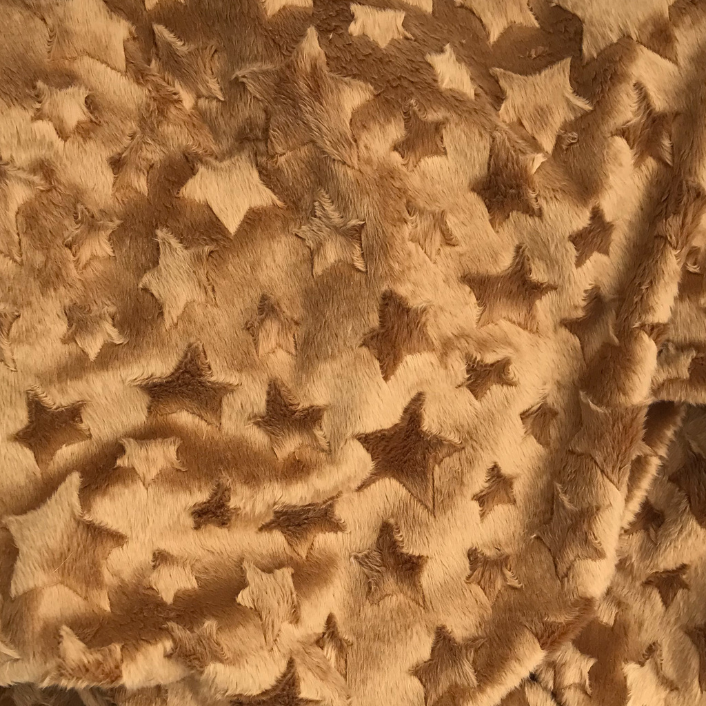 Плюш Минки Коричневый Звезды