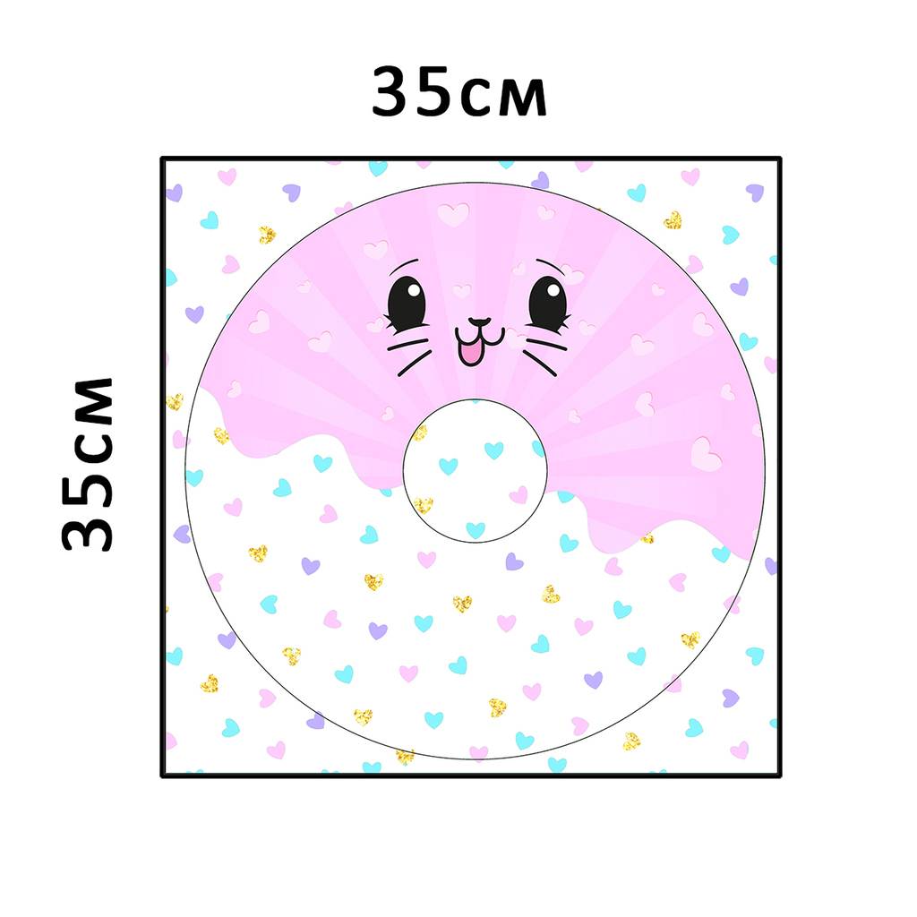 Плюшевая панель #10534- 35х80см