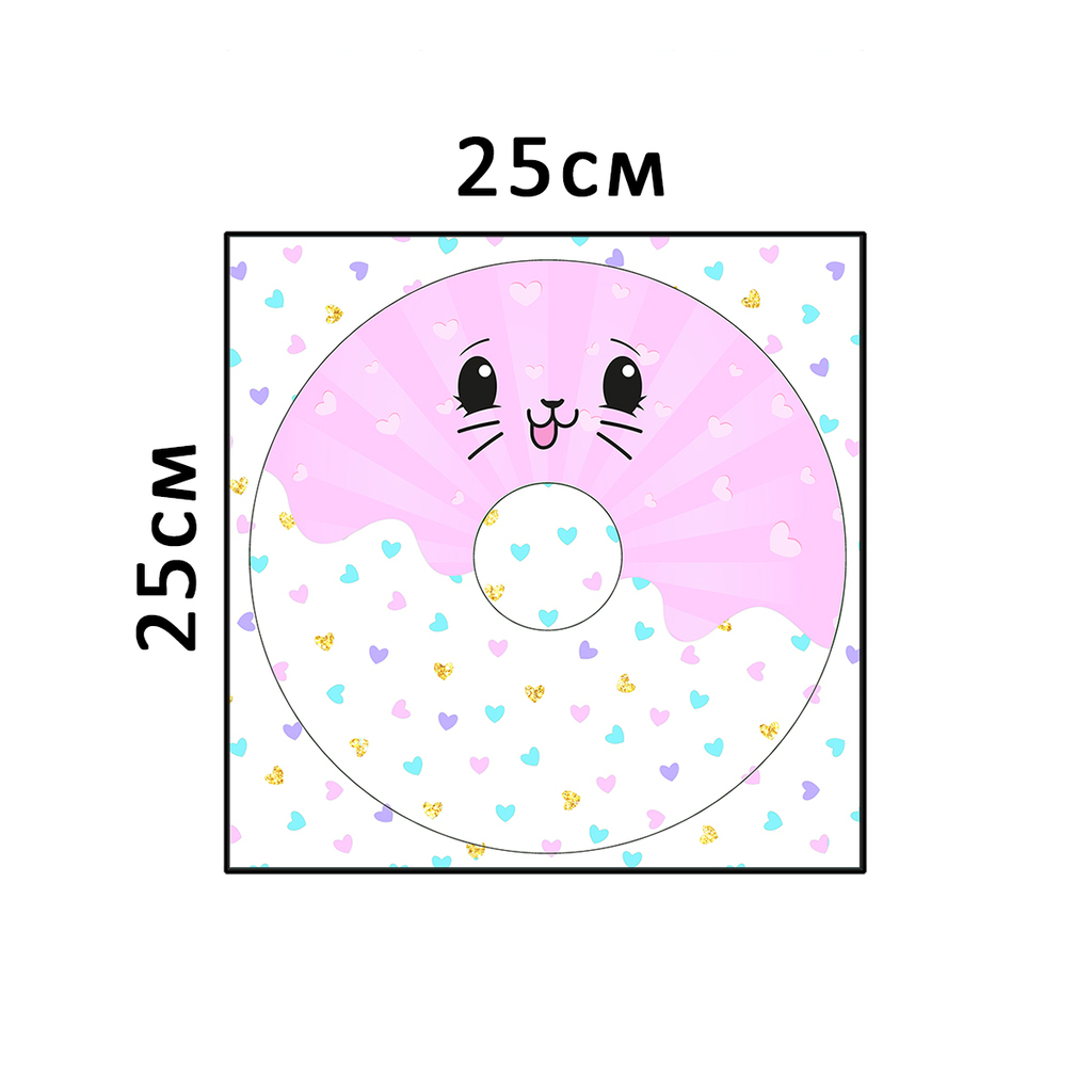 Плюшевая панель #10539- 25х55см