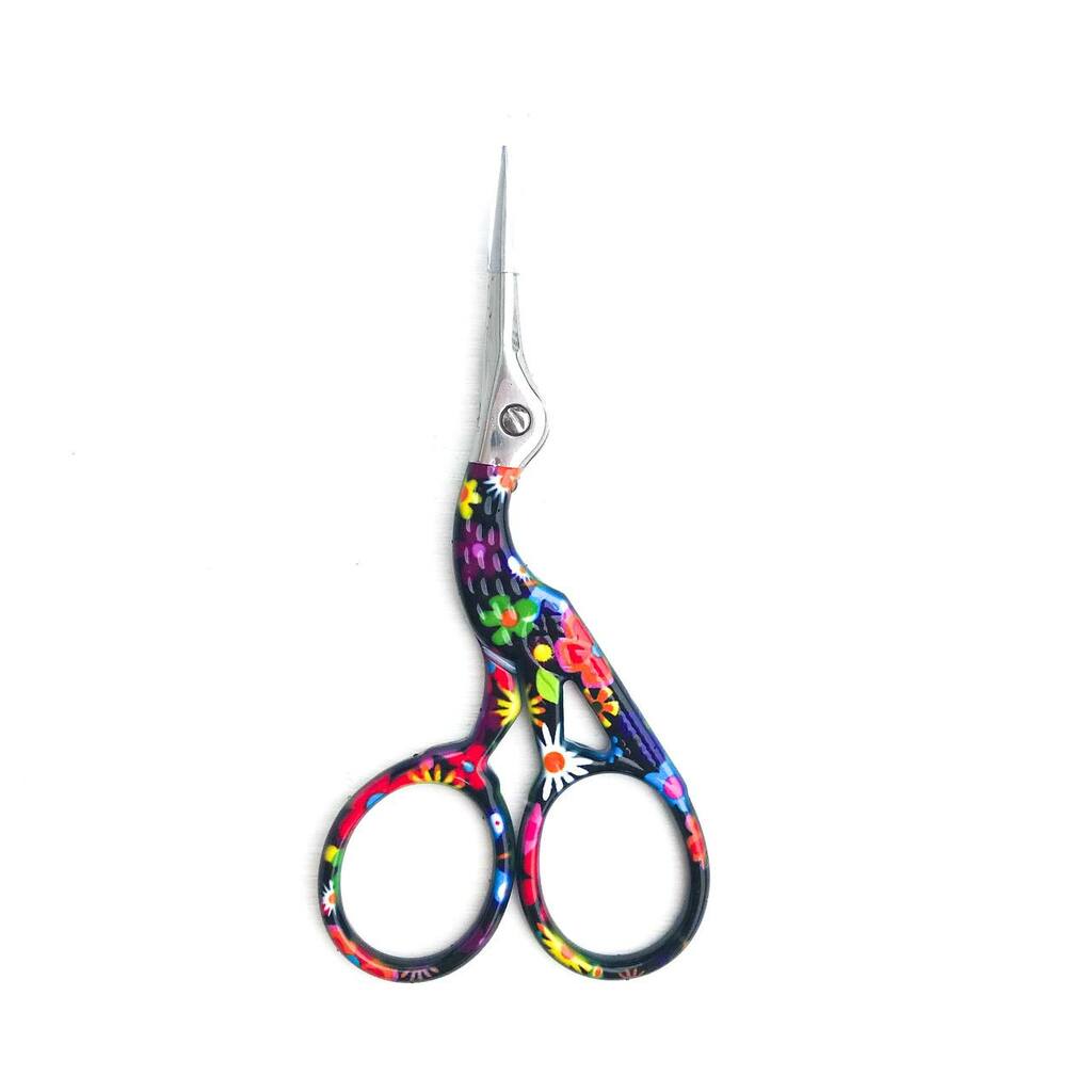 Ножницы Птички #NP0005 - Разноцветные Цветы