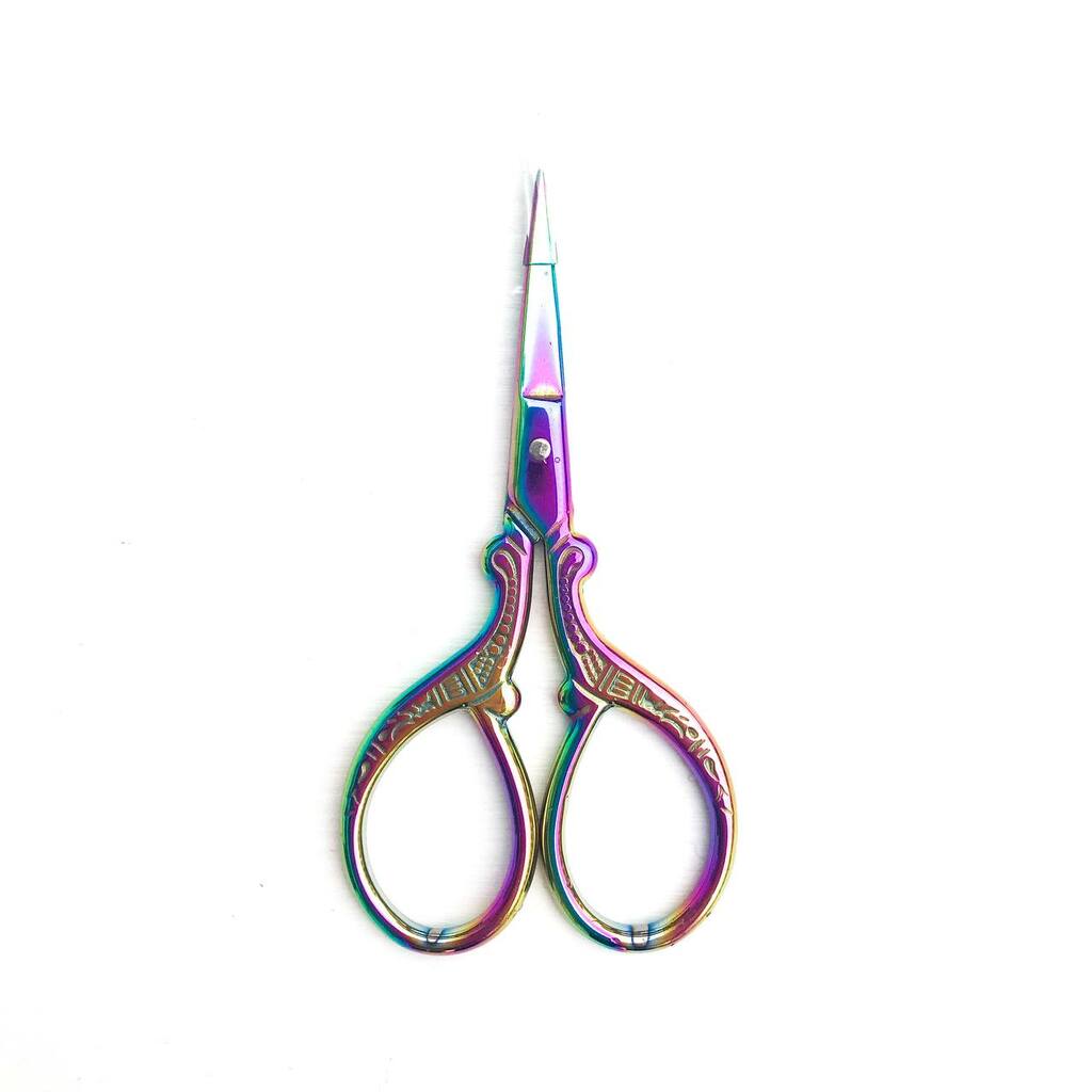 Мини-ножницы ровные #MN0005 - Радужные