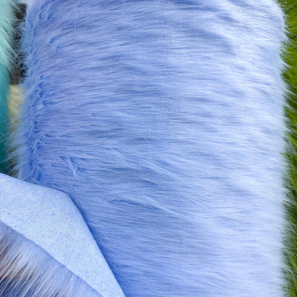 Искусственный мех 3-6см Голубой
