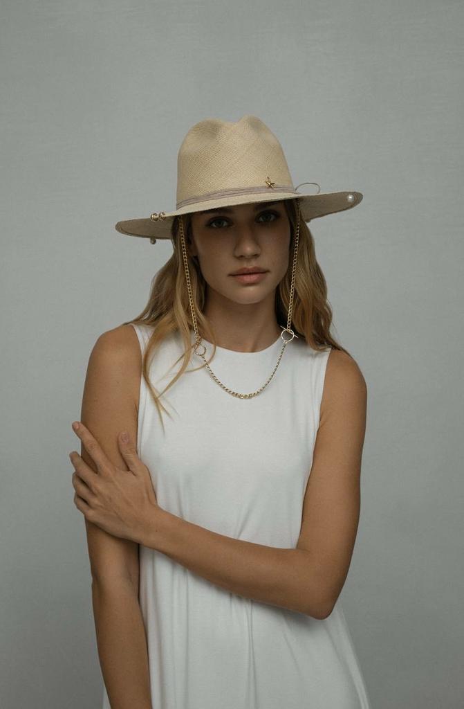 Шляпа федора FF03 из эквадорской соломки токилья