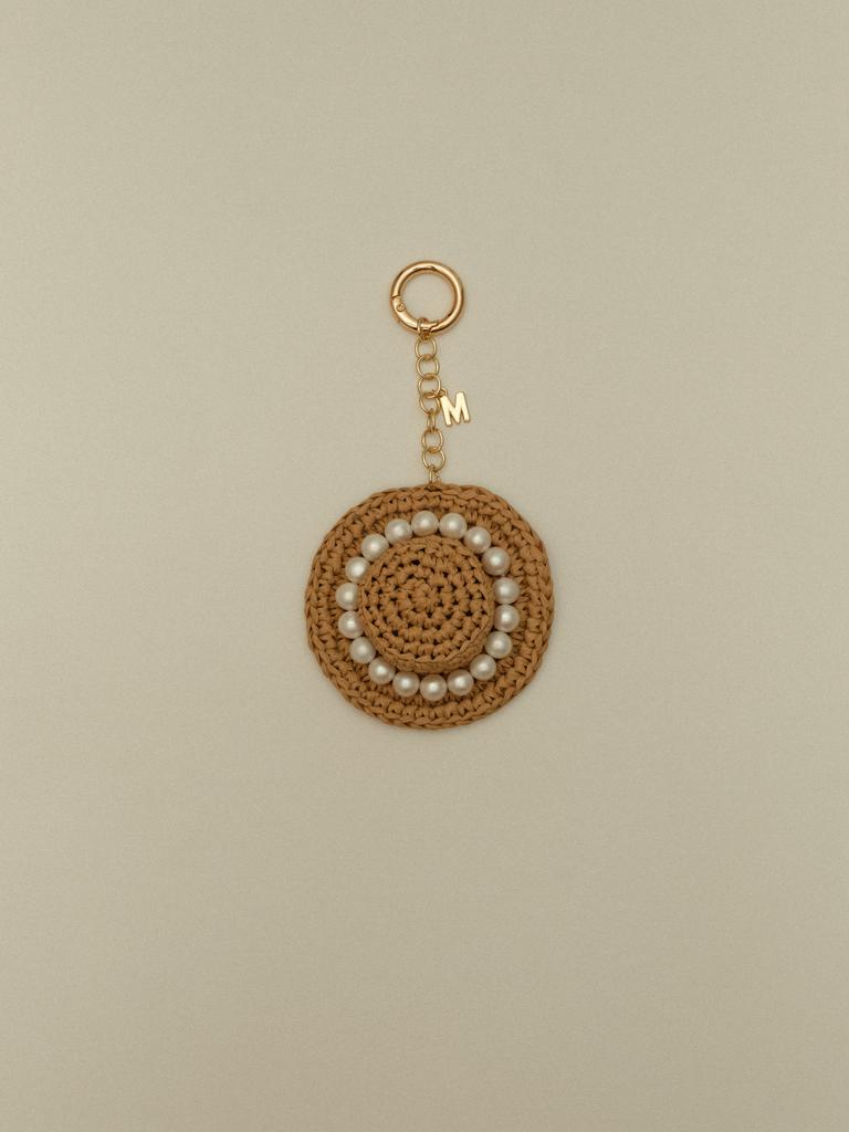 Брелок из рафии HAT WITH PEARL